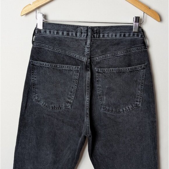 Agolde Black Straight Leg Jeans - Picture 10 of 14